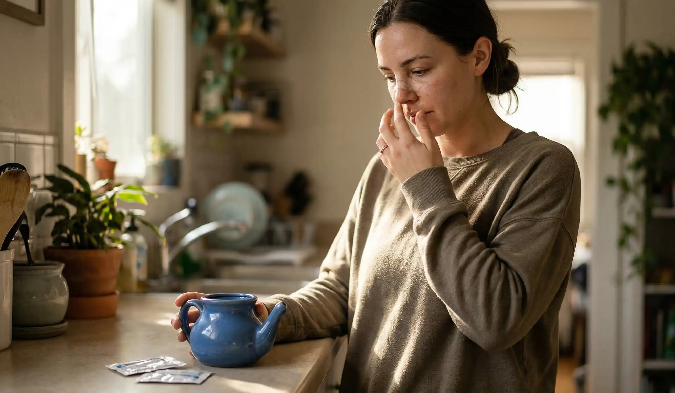 rhinoplasty neti pot use post op