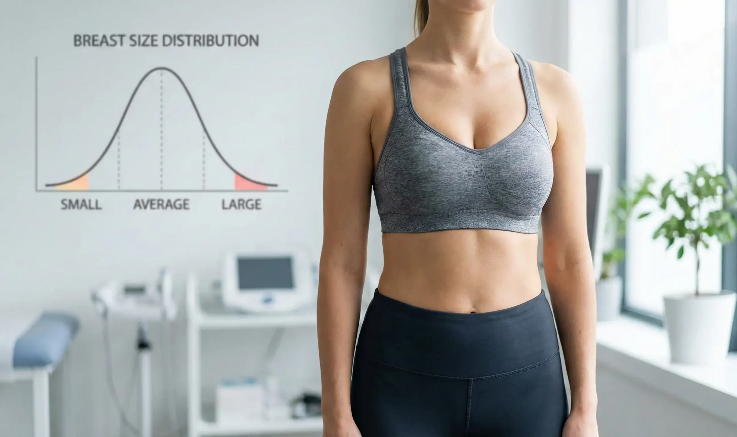 breast size distribution bell curve clinic patient