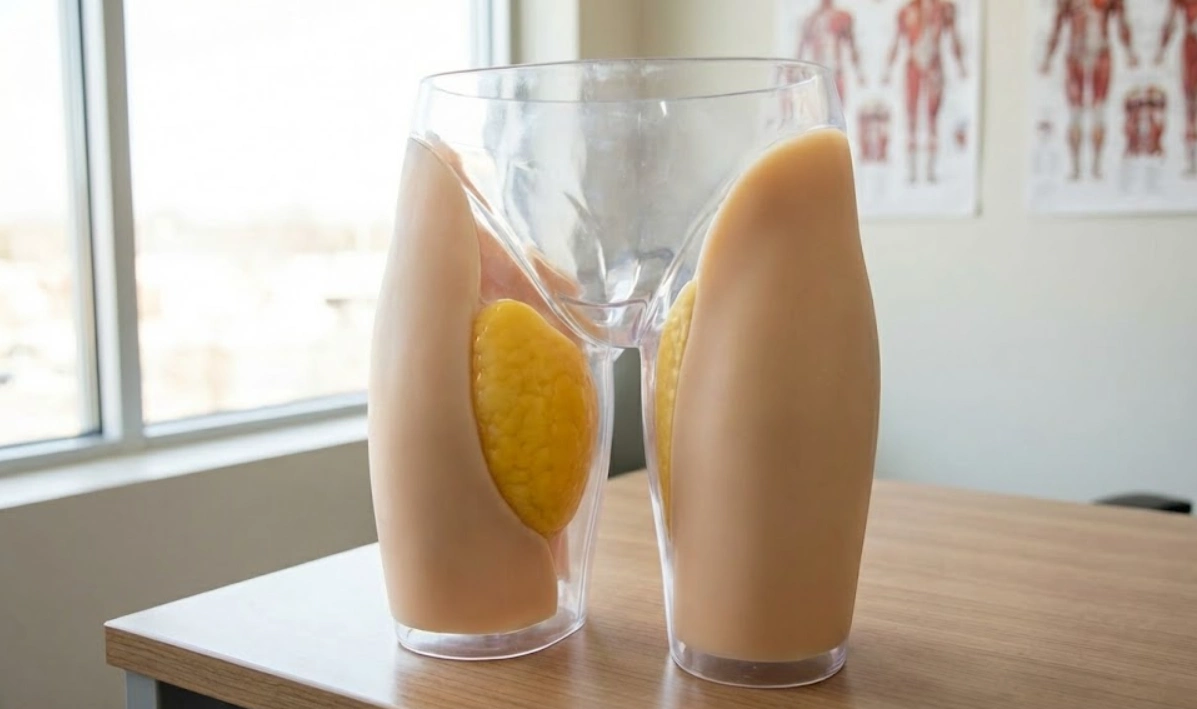 inner and outer thigh structure medical model