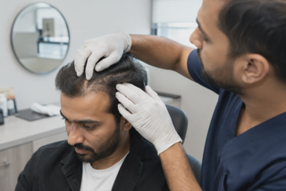 hair transplant patient hair consultation