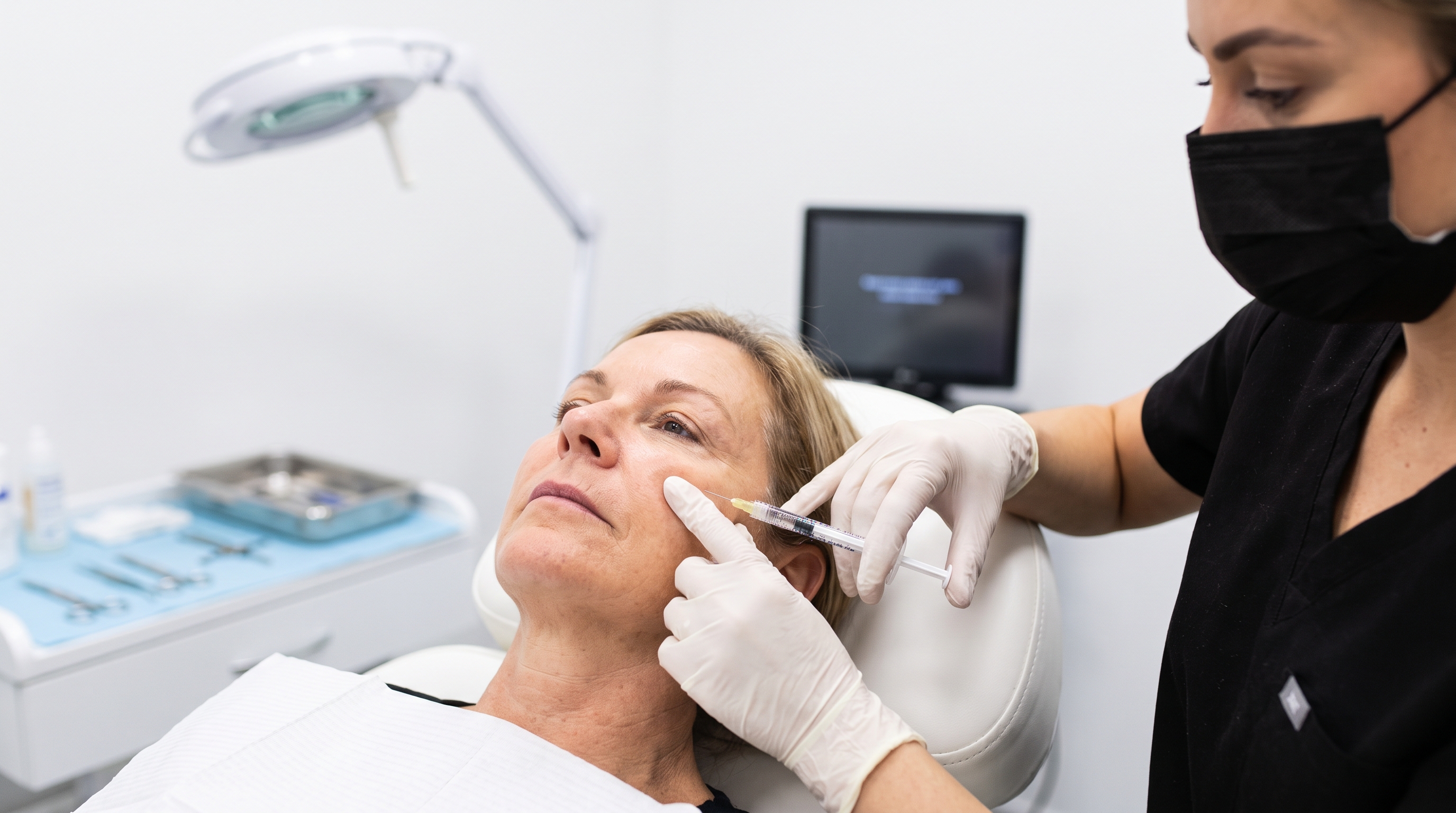 Dermal filler treatment restoring three-dimensional facial volume and enhancing natural contours for a rejuvenated appearance.