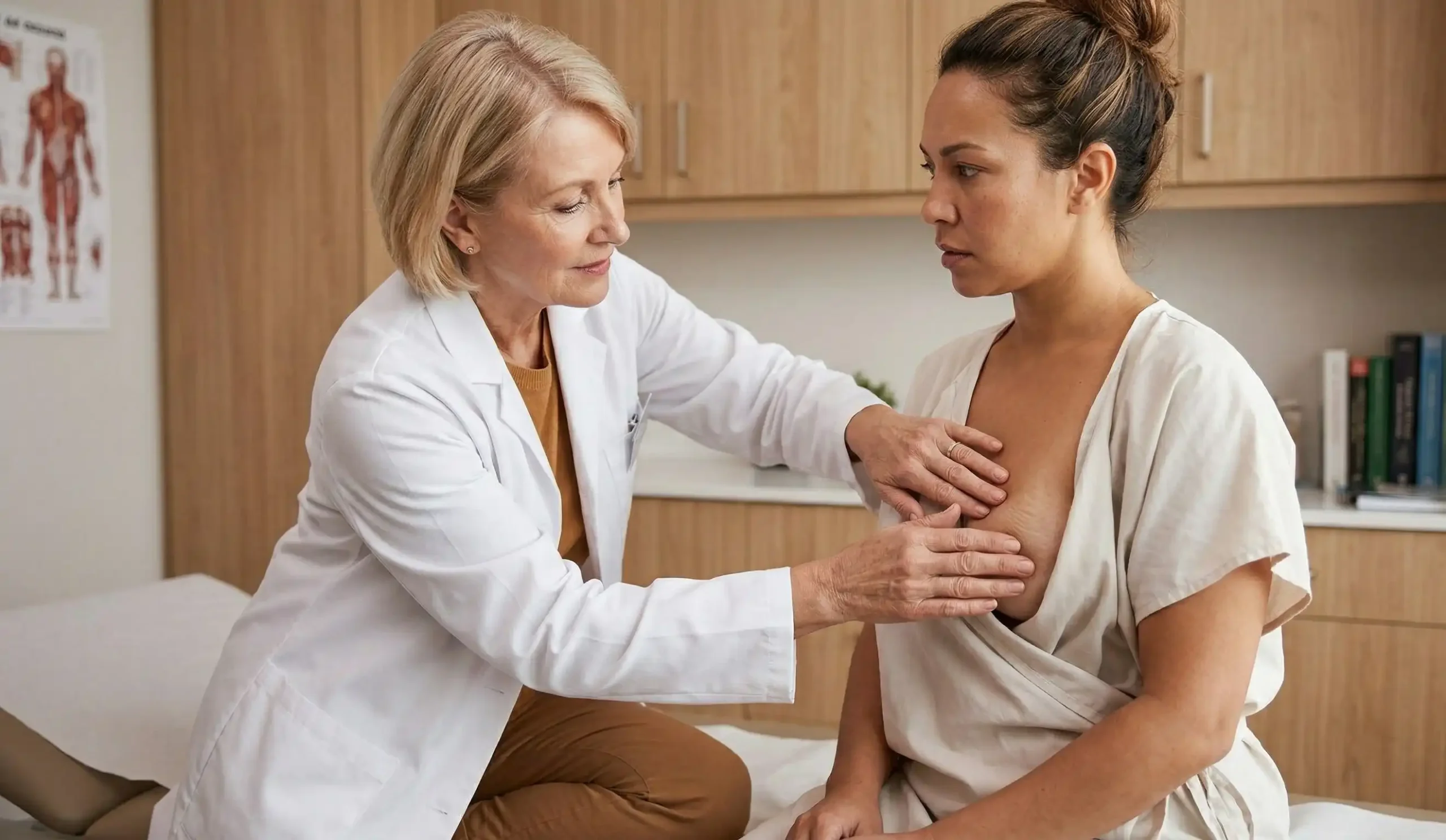 clinical breast exam rippling