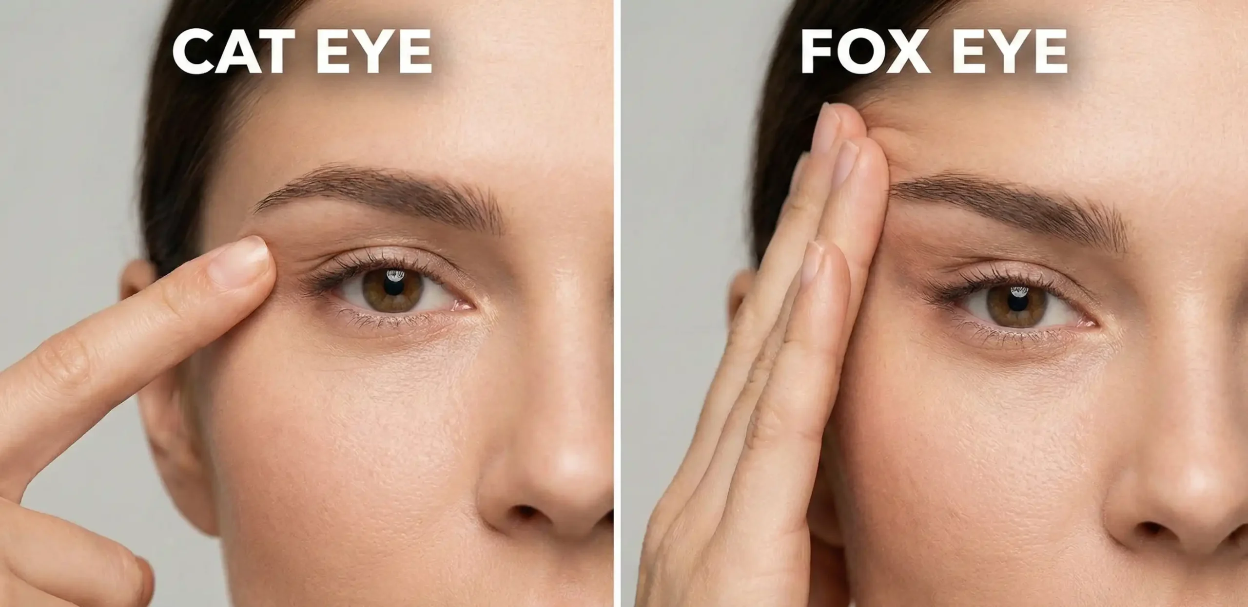 cat eye vs fox eye face