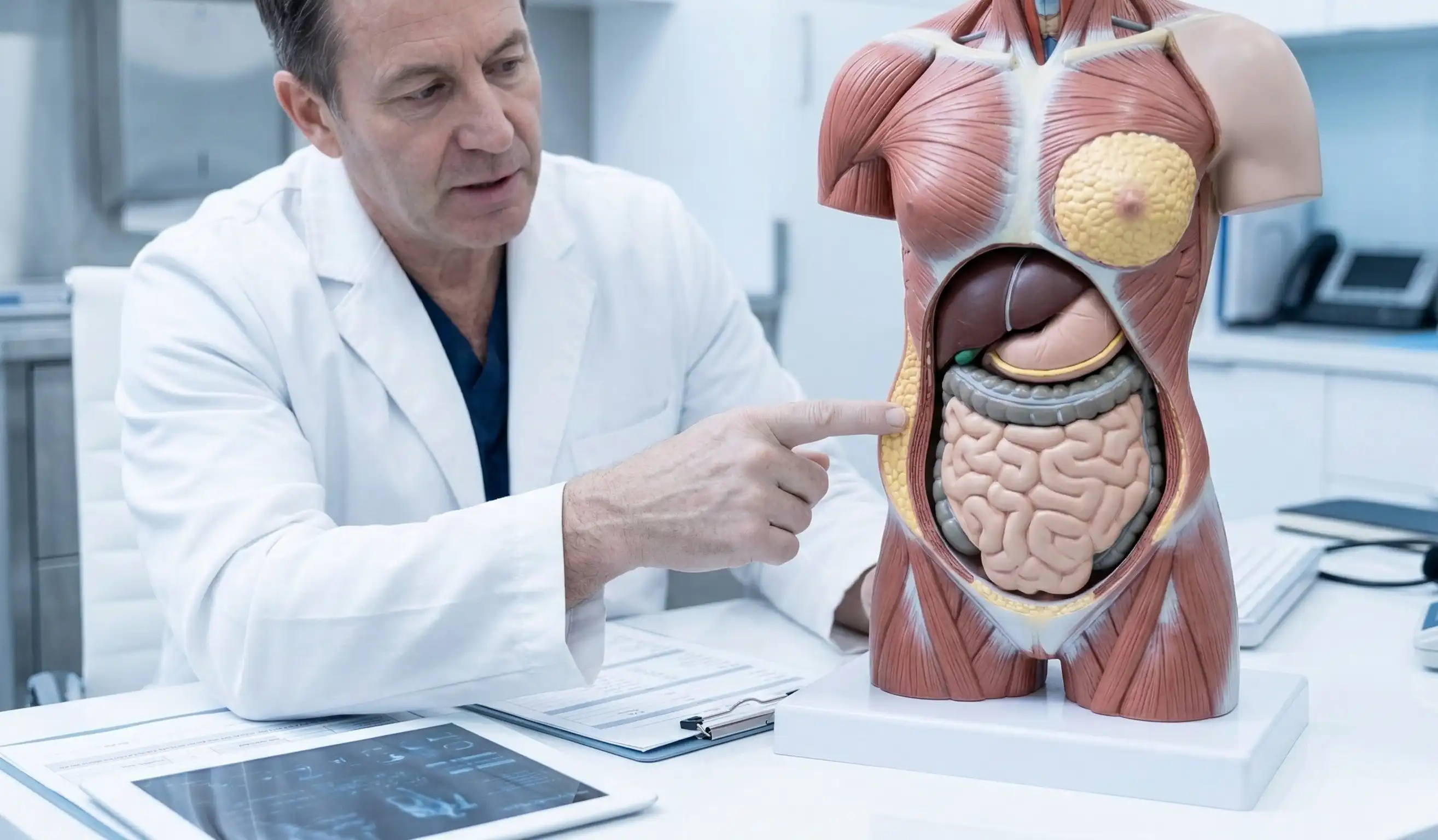 anatomik model subkutan yağ 360 liposuction
