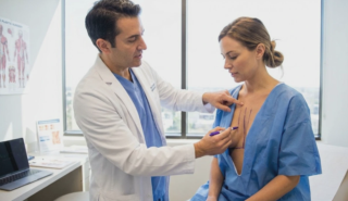 surgeon marking sternum no fly zone