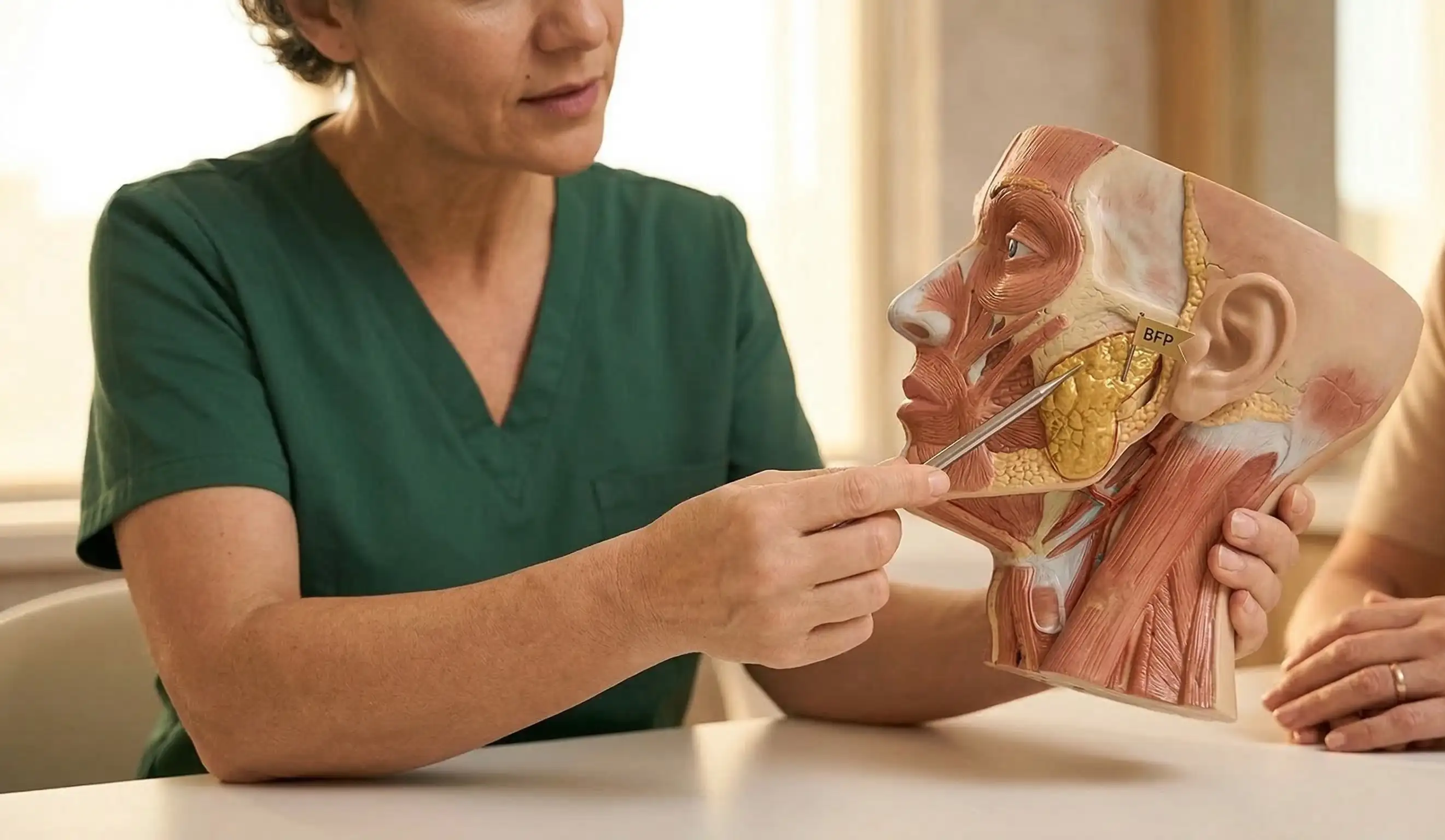 buccal fat removal model