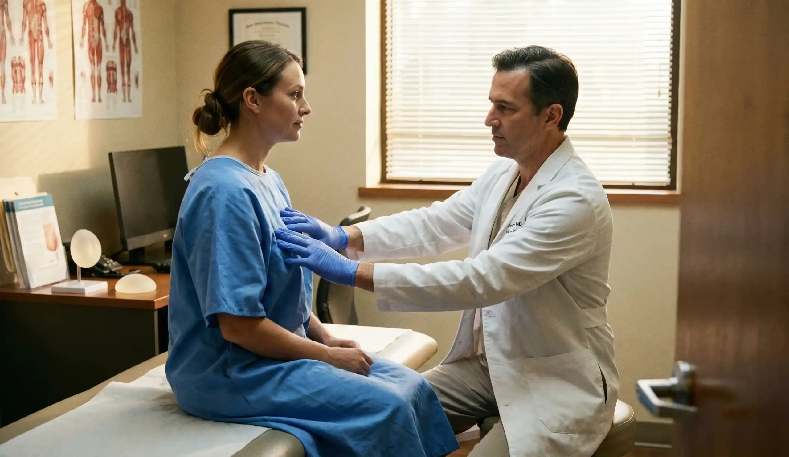 surgeon patient consultation physical examination