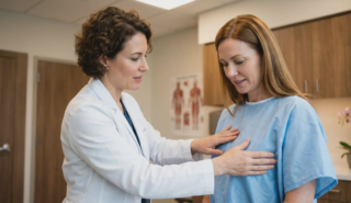 clinical breast implant palpation examination