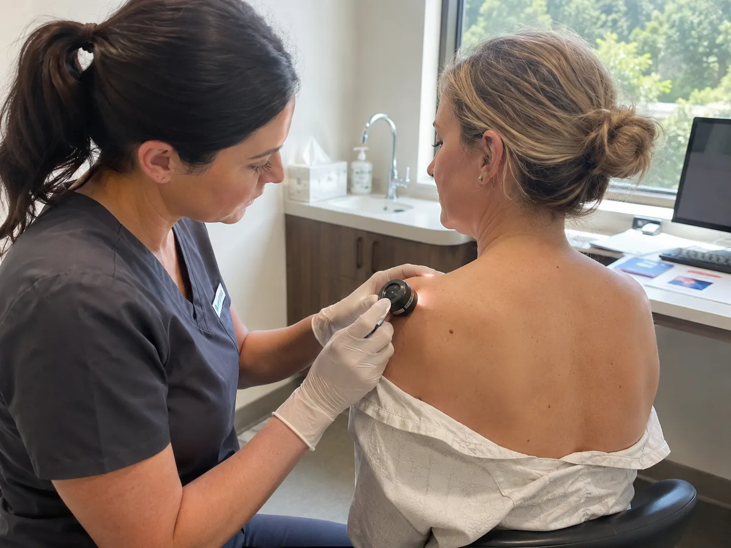 mole check dermatology examination