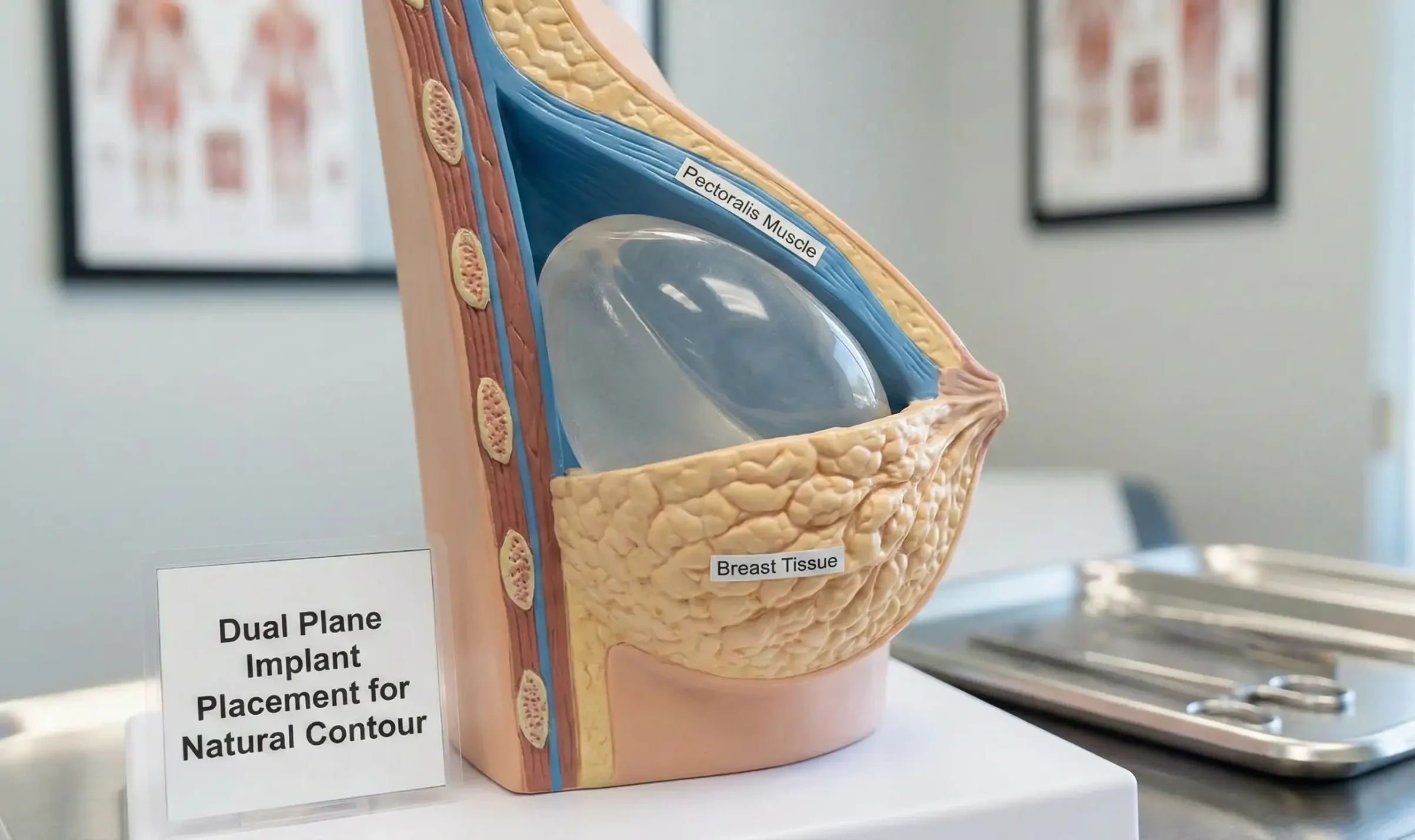 dual plane breast implant placement