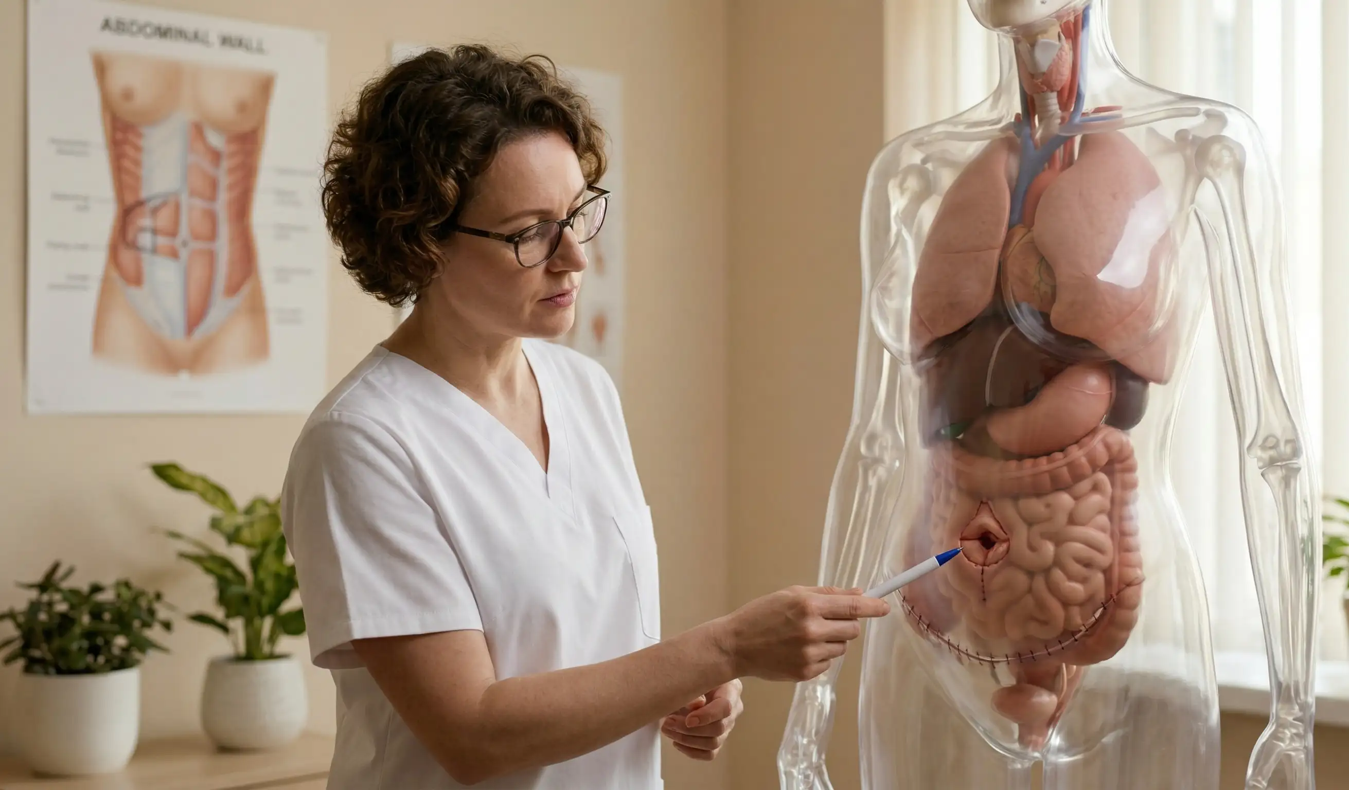 anatomical model tummy tuck belly button cleaning