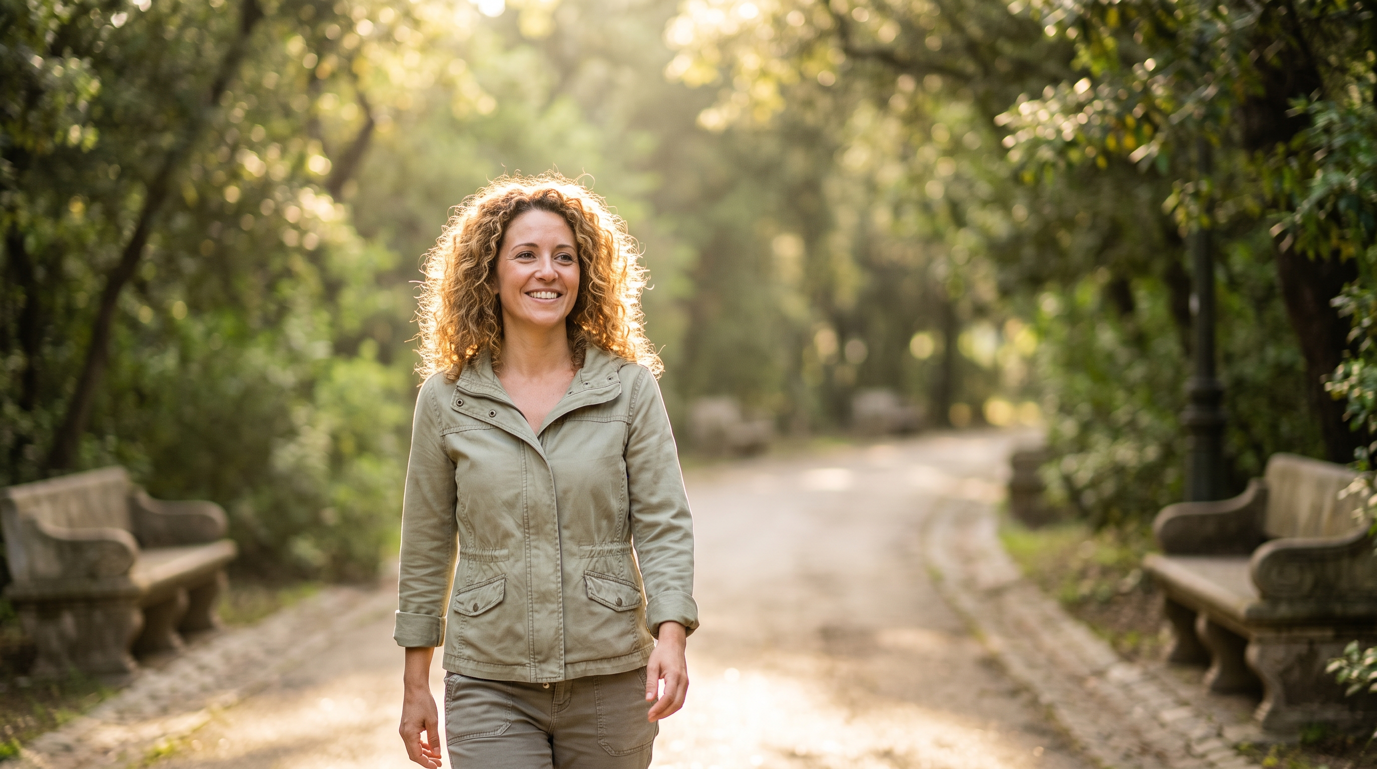 A radiant, healthy person in their mid-30s smiling, reflecting the positive daily changes after gastric sleeve surgery.
