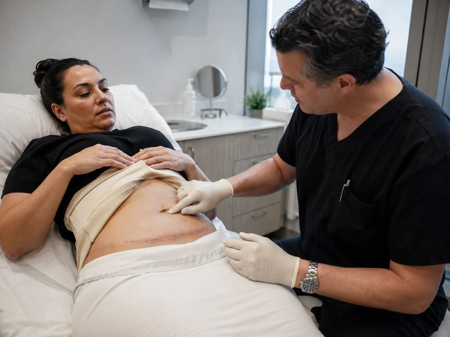 tummy tuck surgery belly button