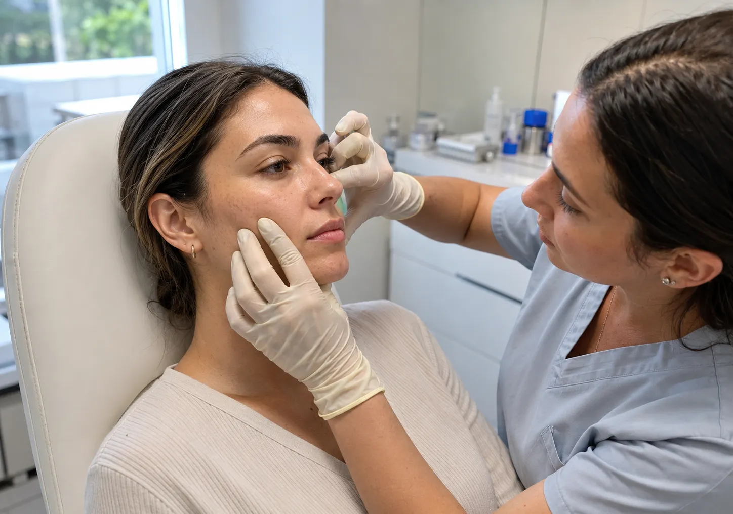 midface lift cheeck assessment