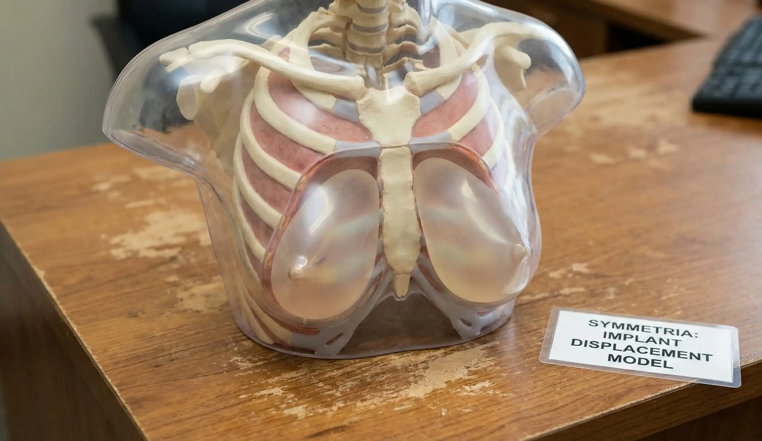 model anatomical translucid cu buzunare unite