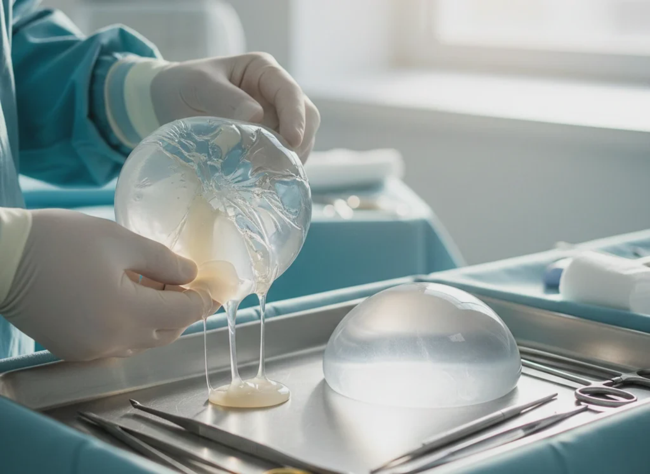 ruptured implant surgical tray