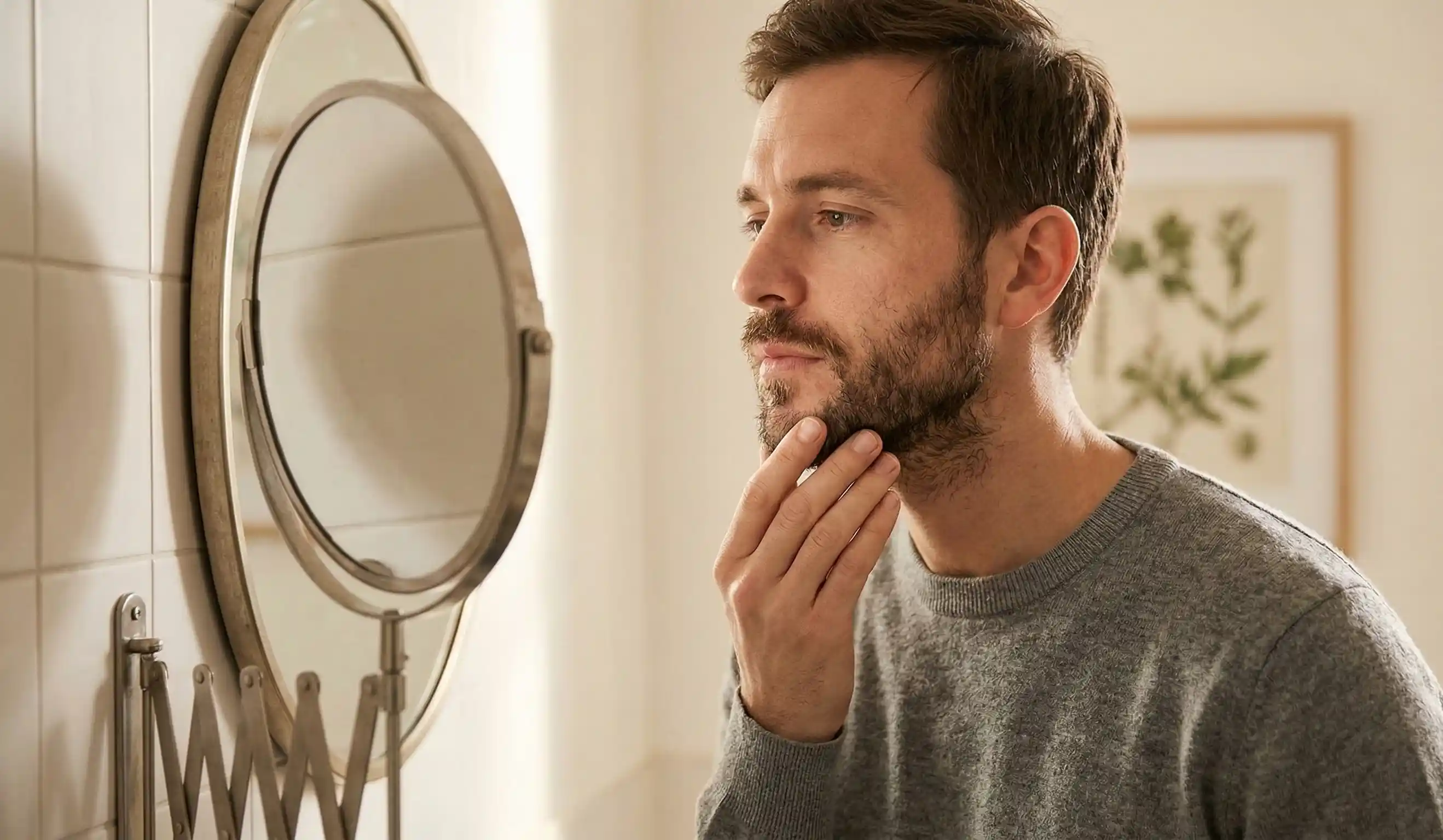 natural reflection beard growth thought