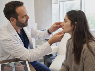 rhinoplasty consultation focusing on nose
