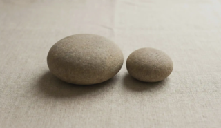 asymmetrical rocks natural light