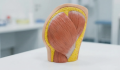 anatomical model gluteal muscles and fat