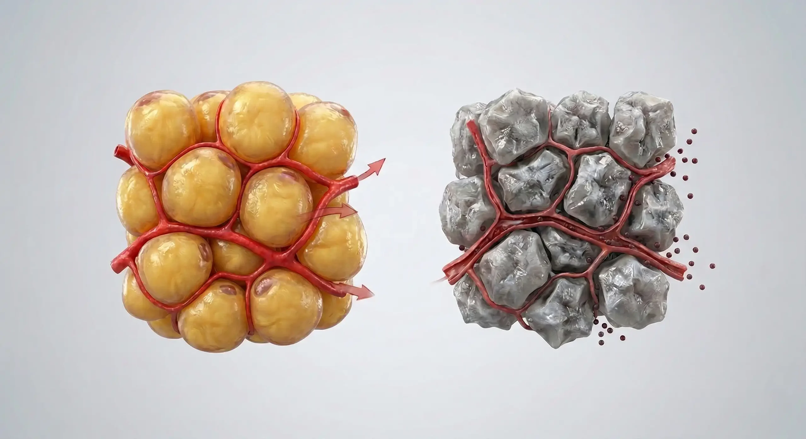 3d anatomical render bbl nicotine fat graft death mechanism