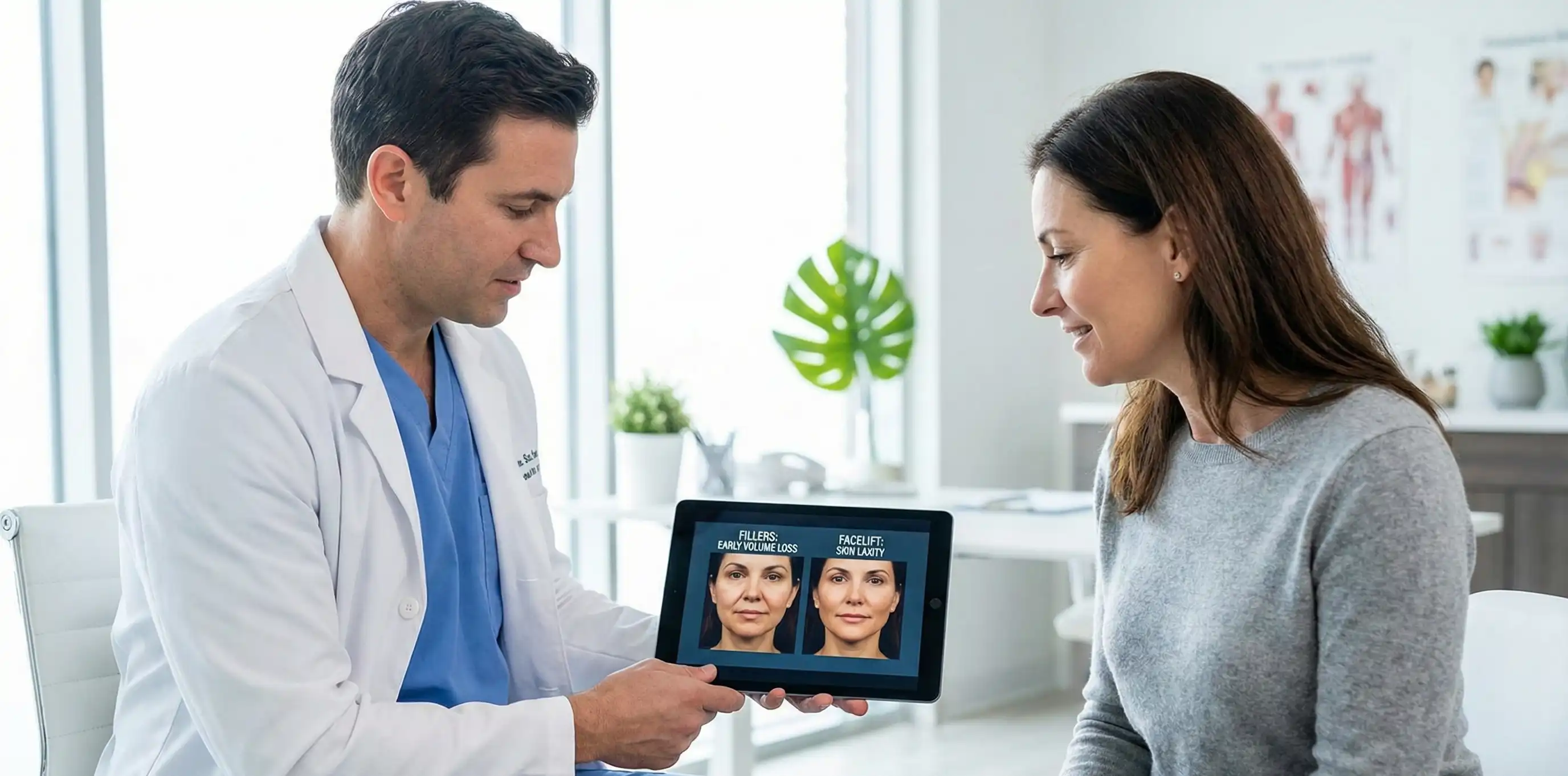 consulenza chirurgo lifting vs filler