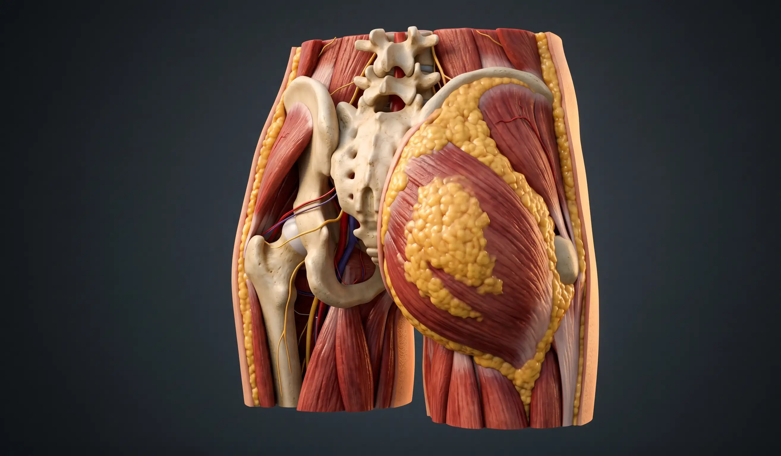 3d anatomy bbl buttocks