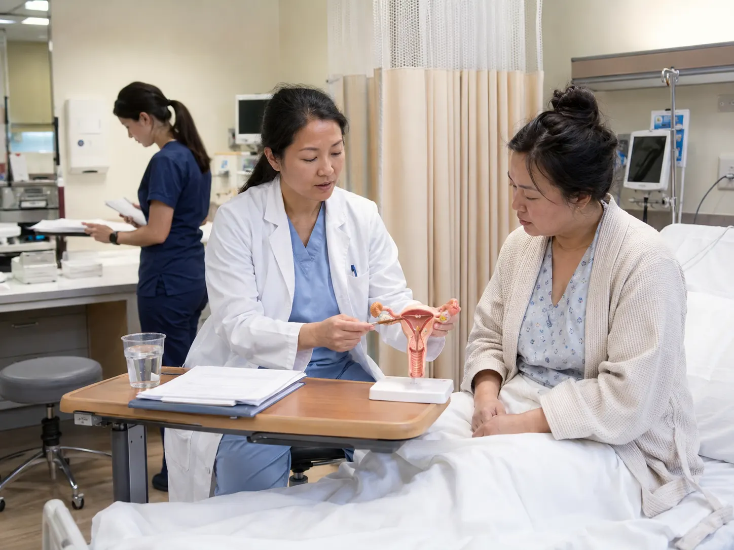 hysterectomy pre op consultation hospital room