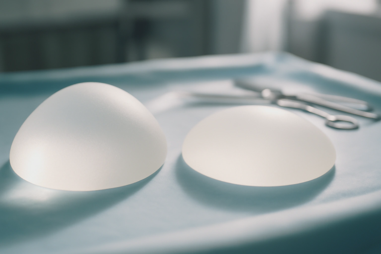 two breast implants