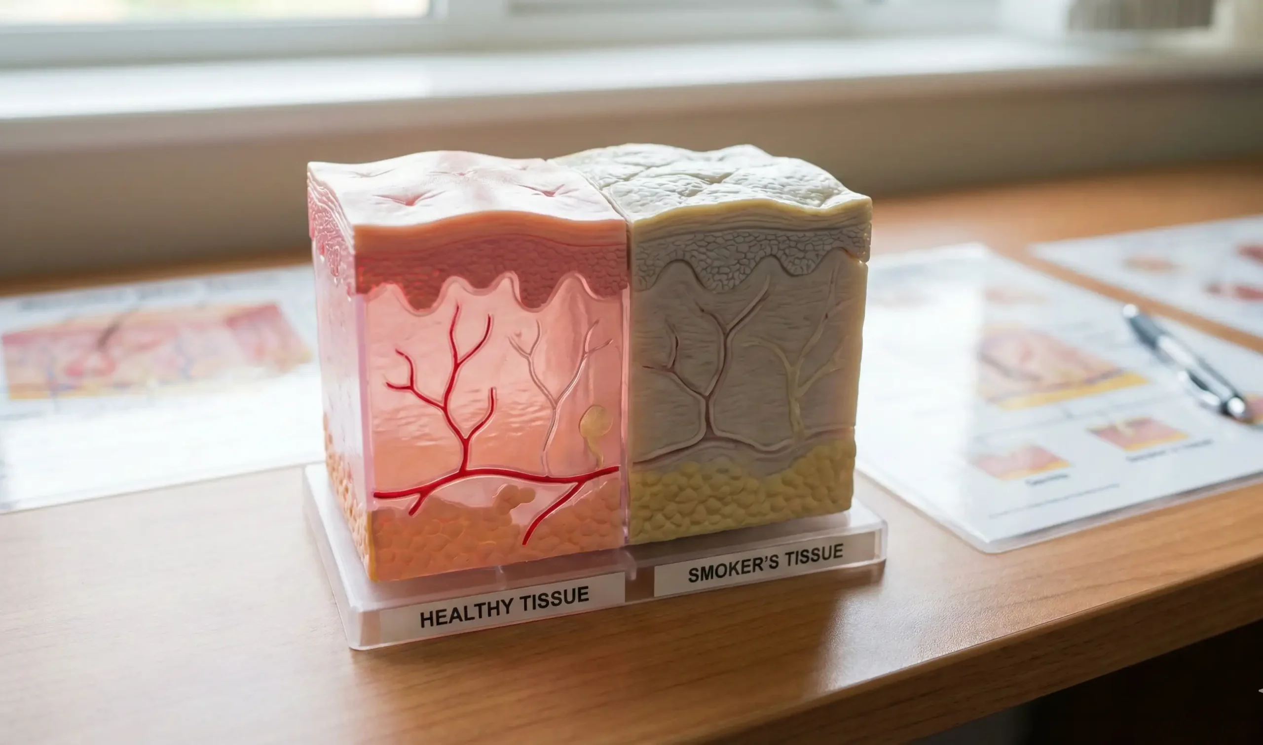 effects of smoking on tissue healing model