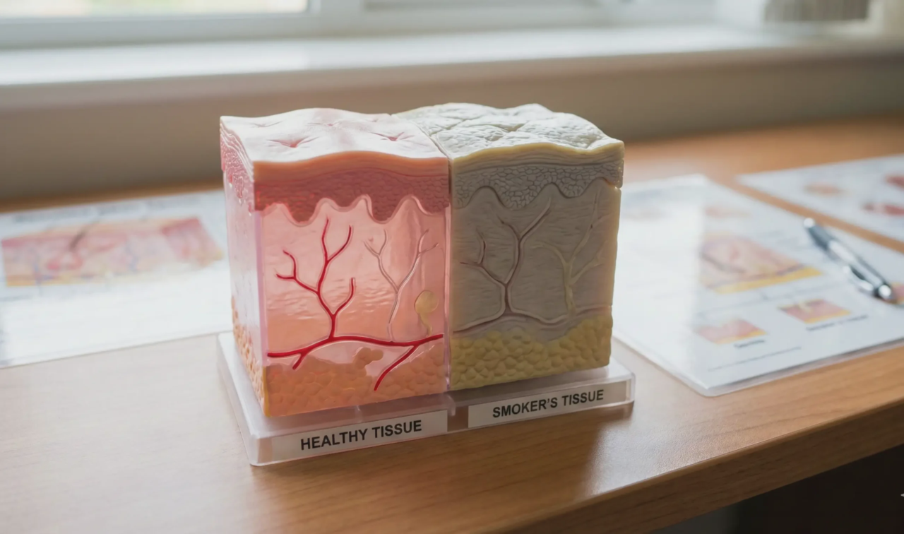 effects of smoking on tissue healing model