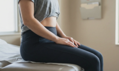 lower abdominal fat mons pubis side profile