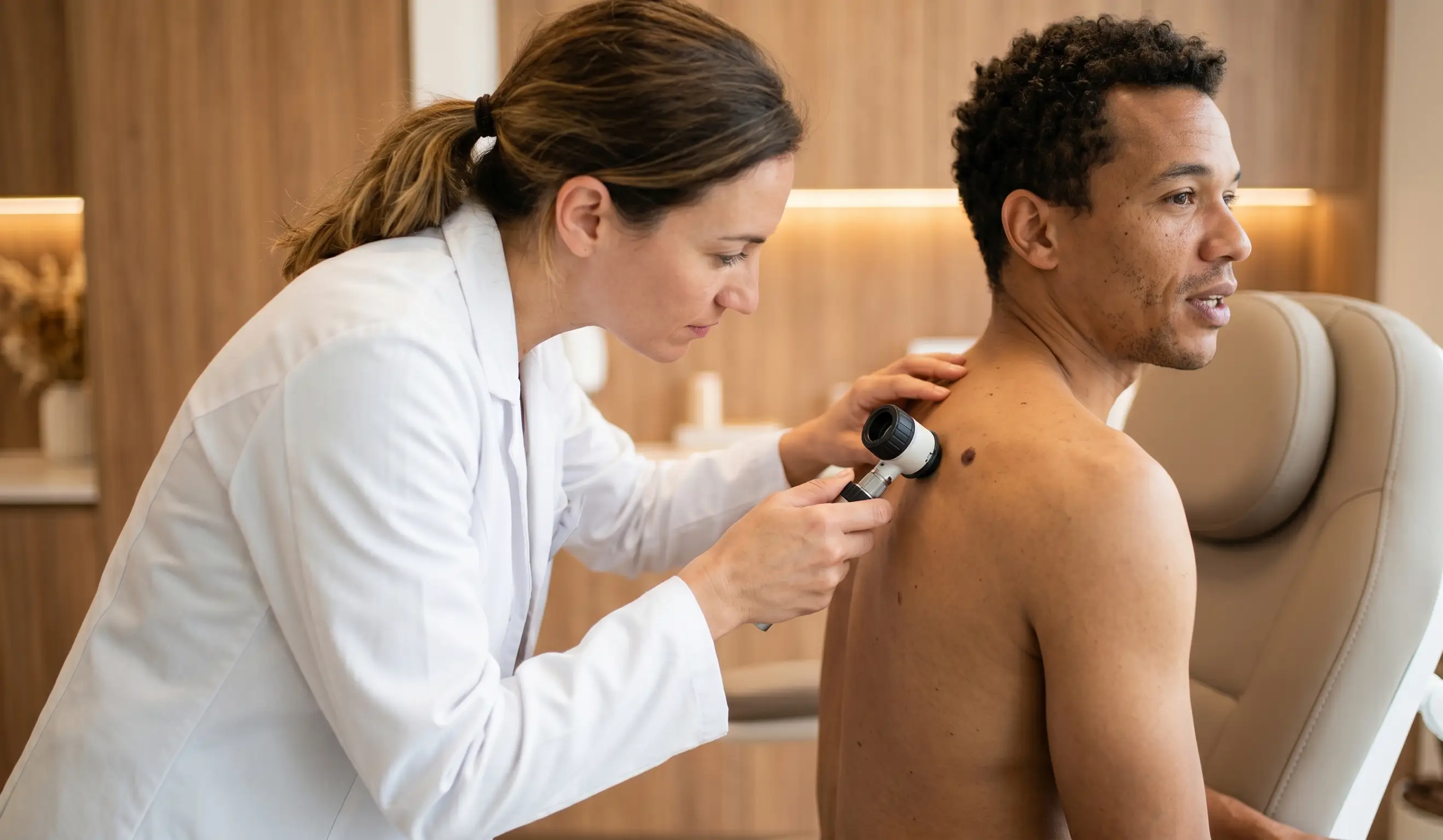 mole removal clinical examination