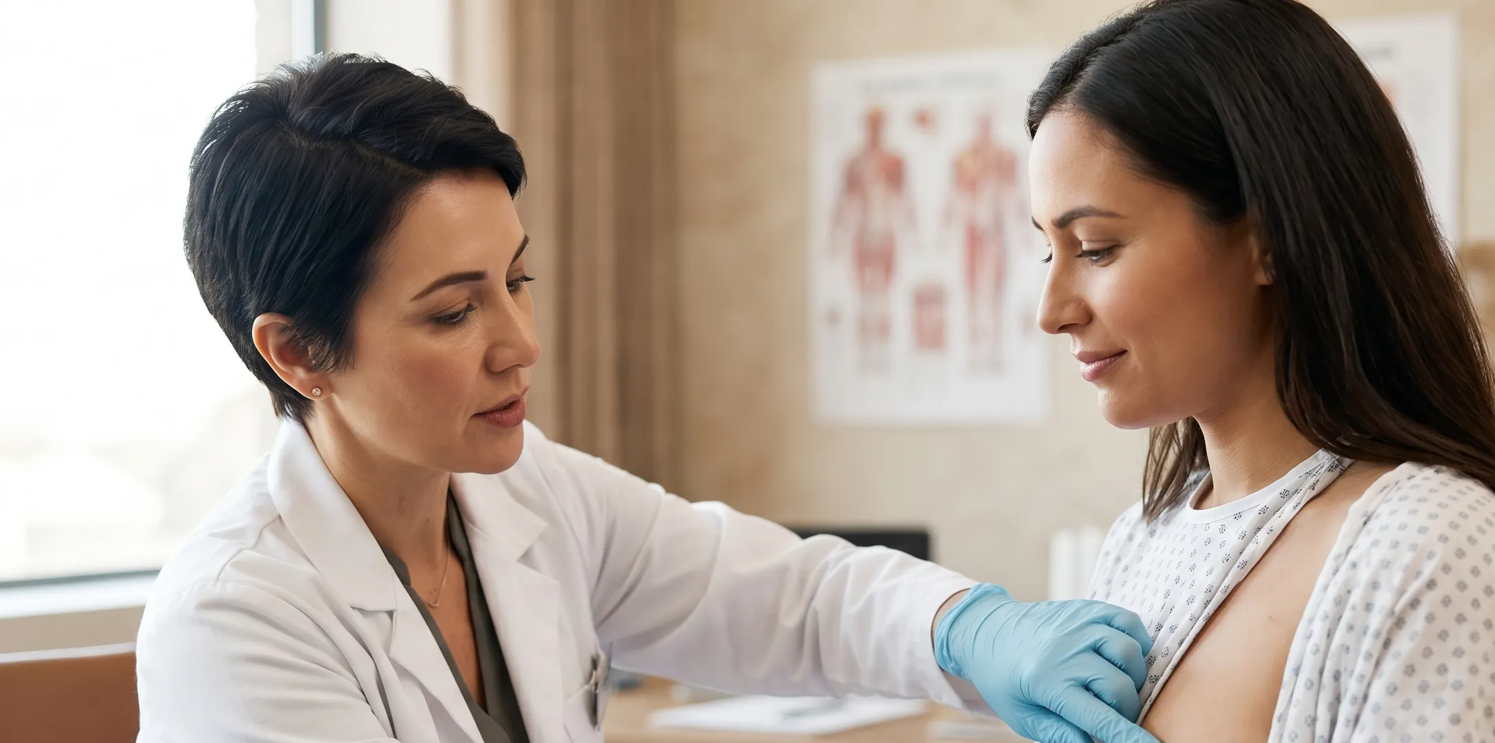 clinical breast lift sensation exam