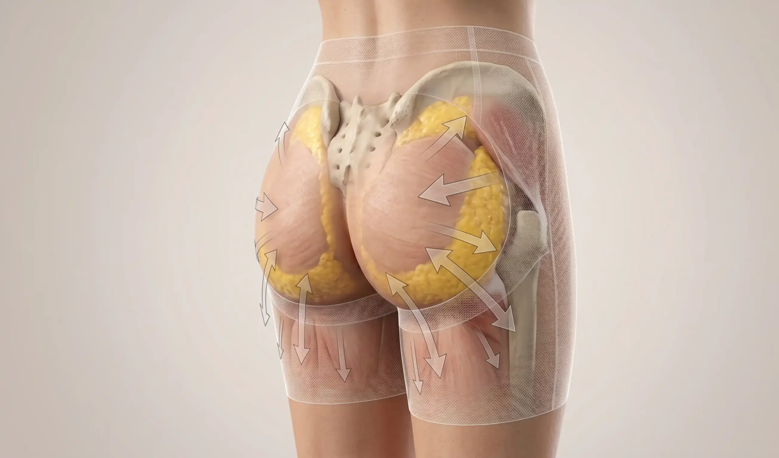 bbl anatomy greft compression model