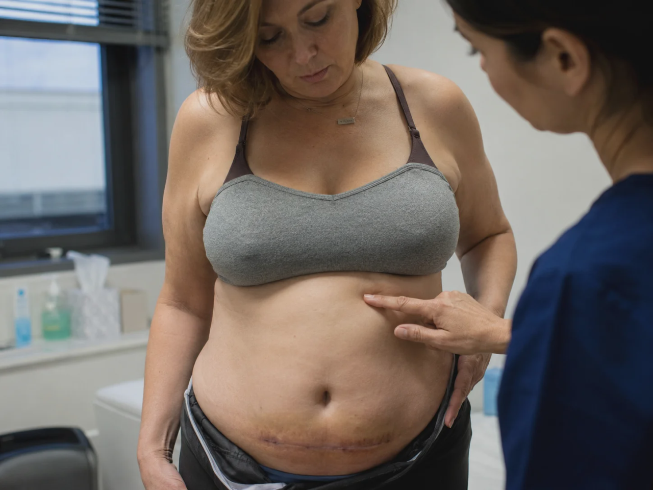 upper belly burge after tummy tuck