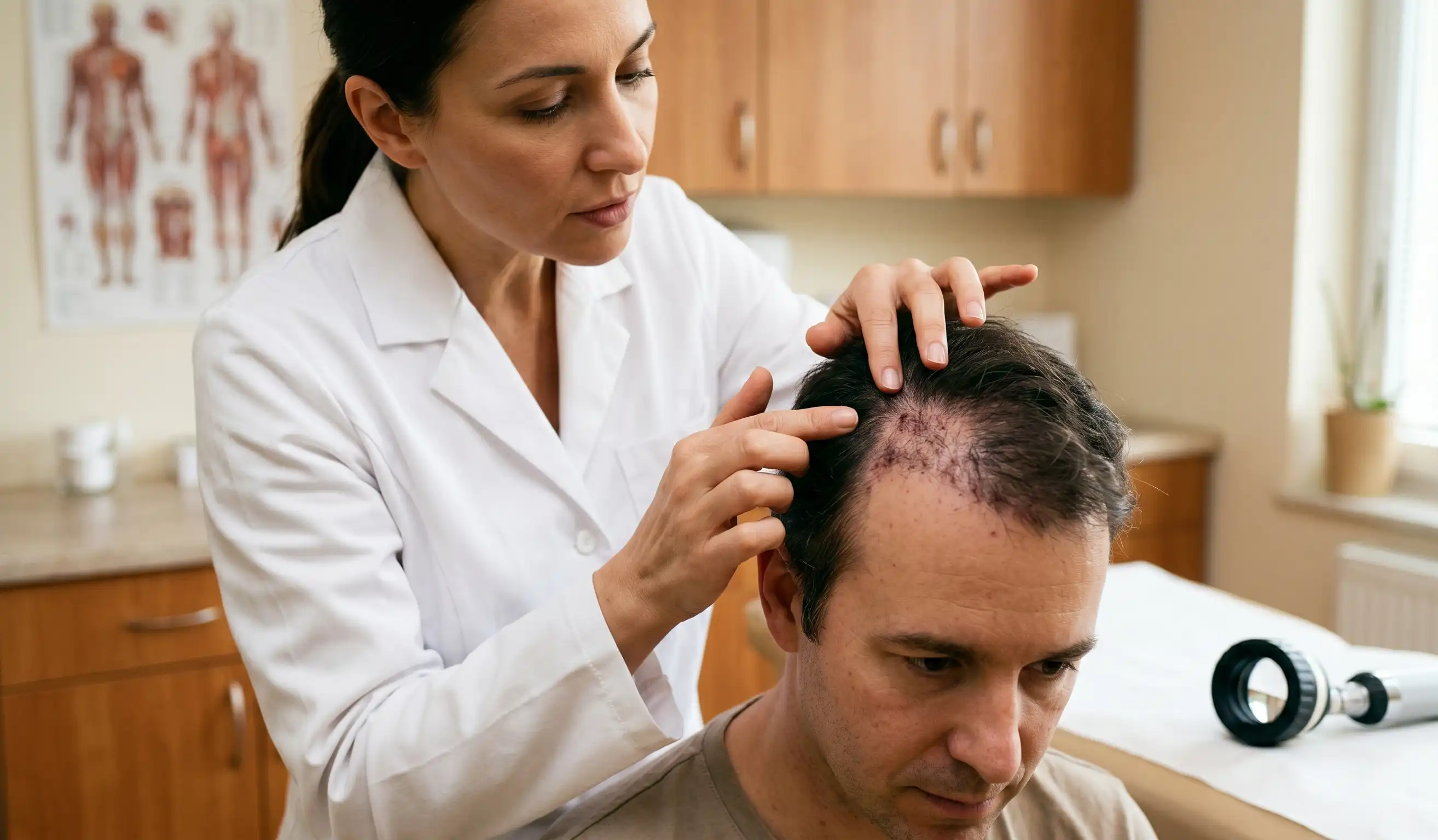 clinic hair transplant failed graft examination