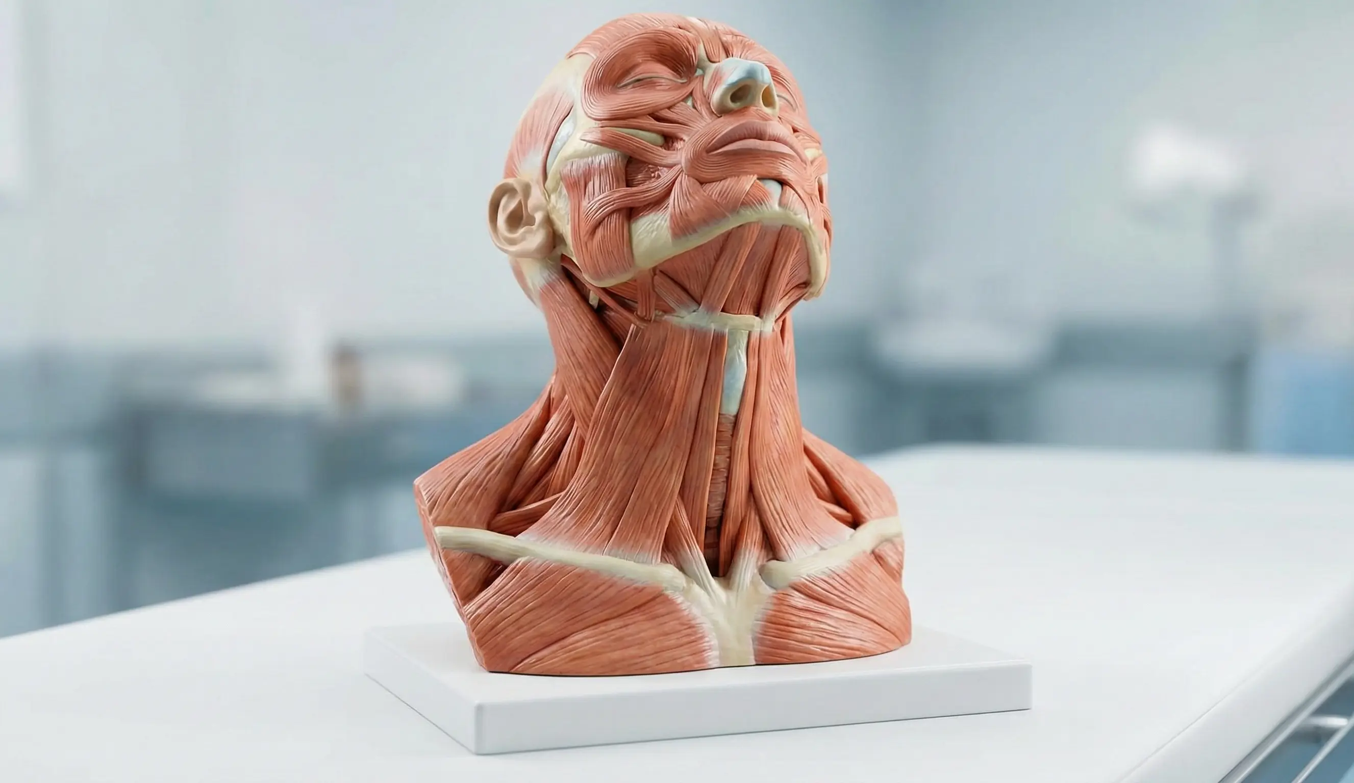 anatomical model head neck muscles