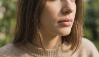 woman with lip lift