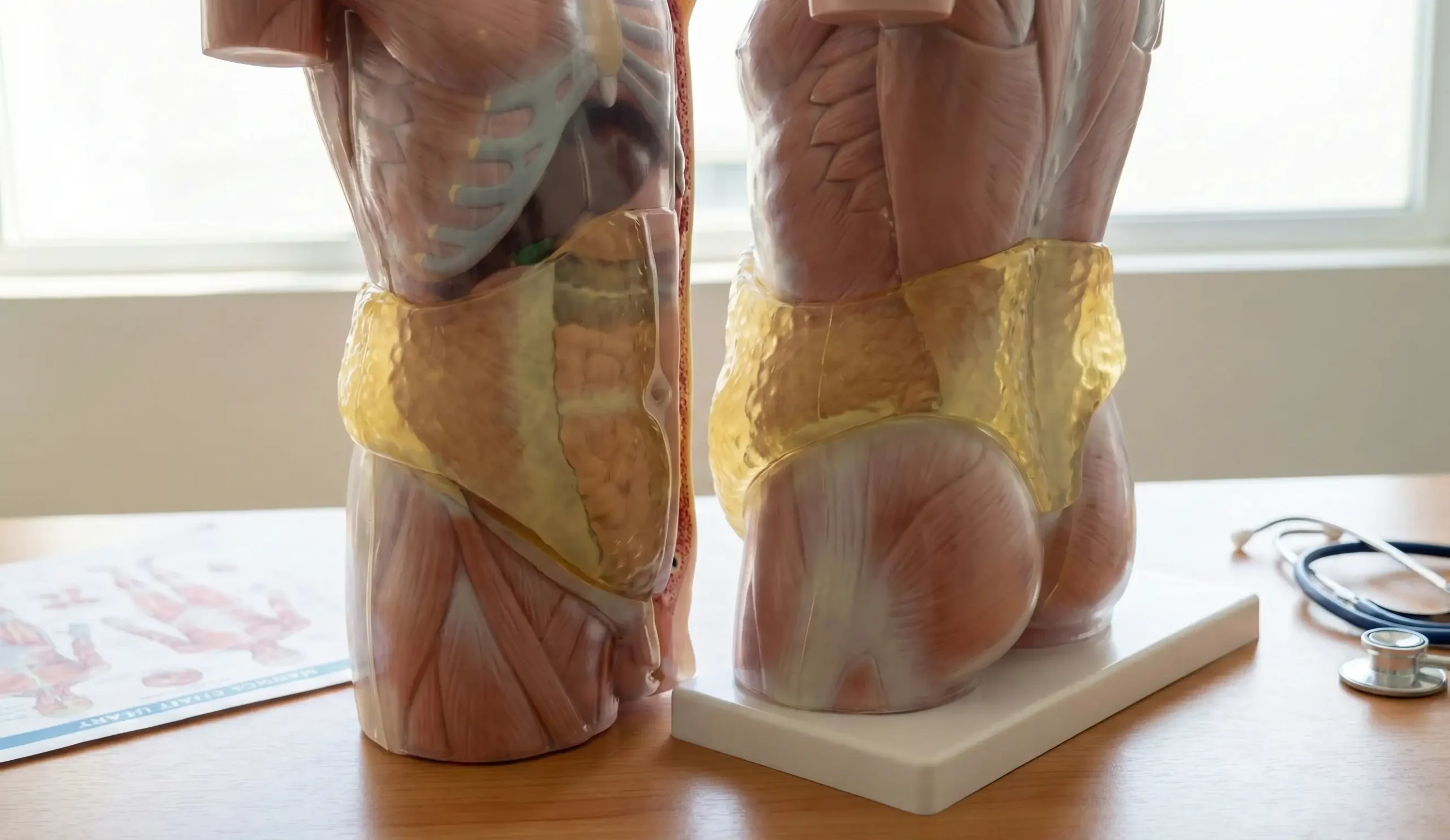 anatomical torso model 360 liposuction target zones