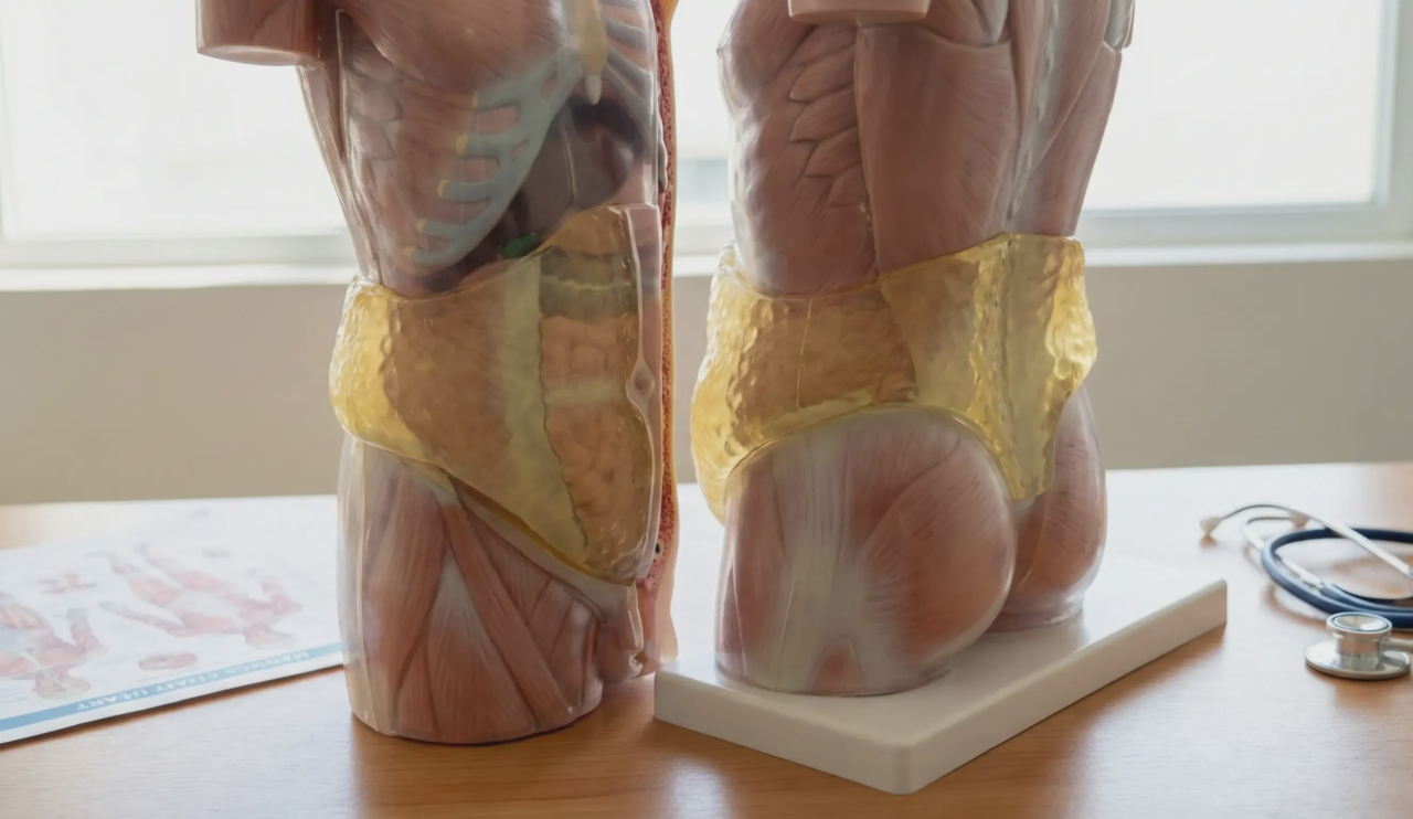anatomical torso model 360 liposuction target zones