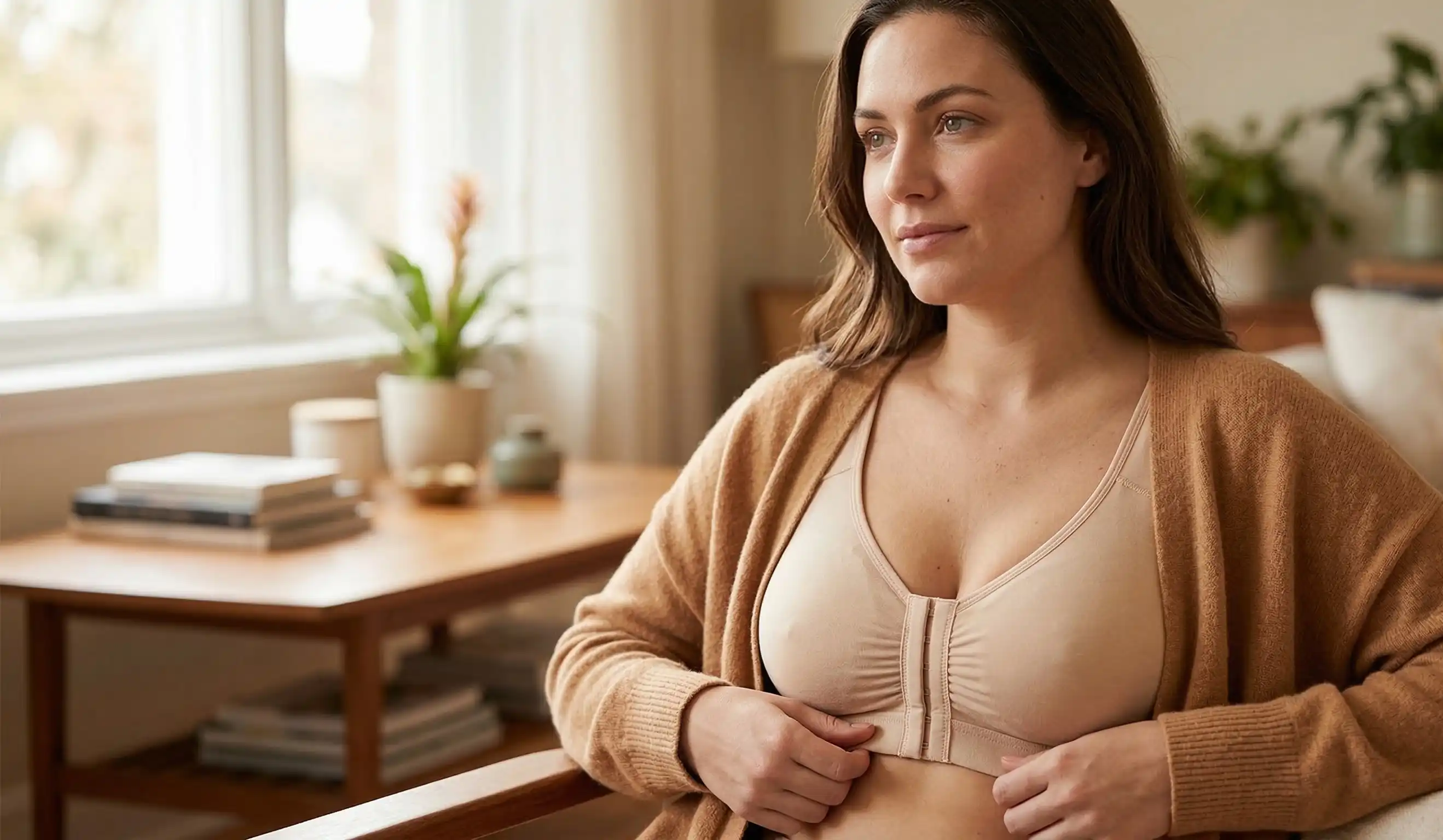 natural post operative breast lift recovery at home