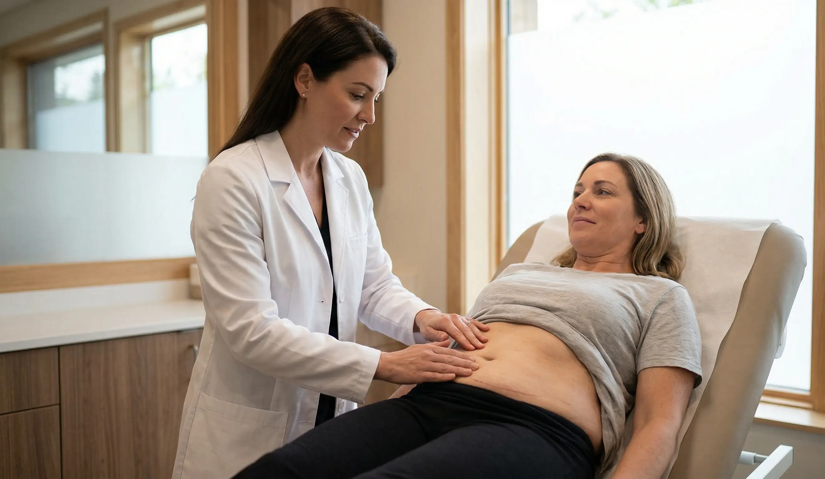 examen post-operatorie abdominoplastie