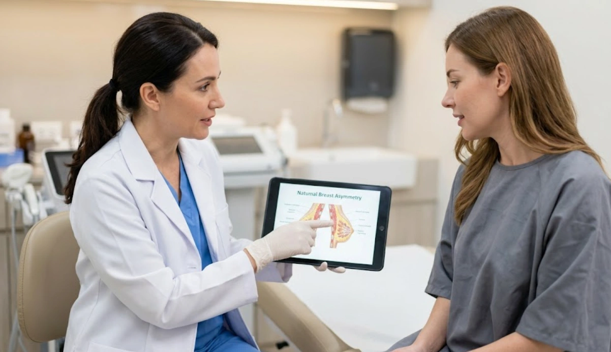 breast asymmetry clinical examination
