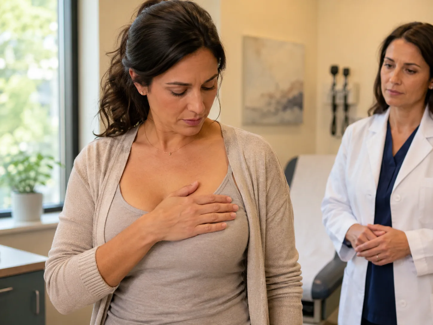 sore breasts during implantation