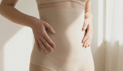 woman wearing compression garment abdomen