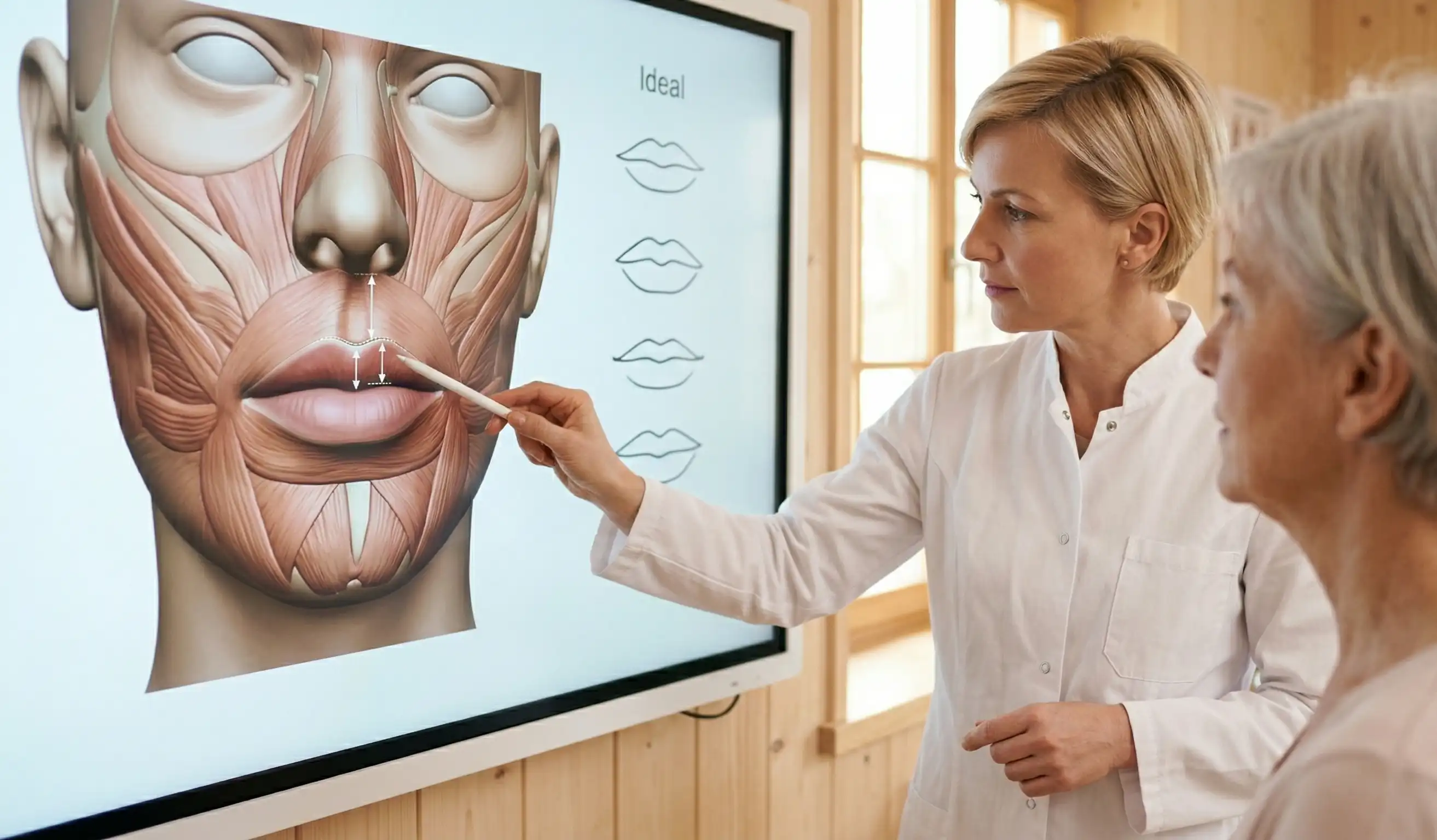 anatomical lip shape diagram