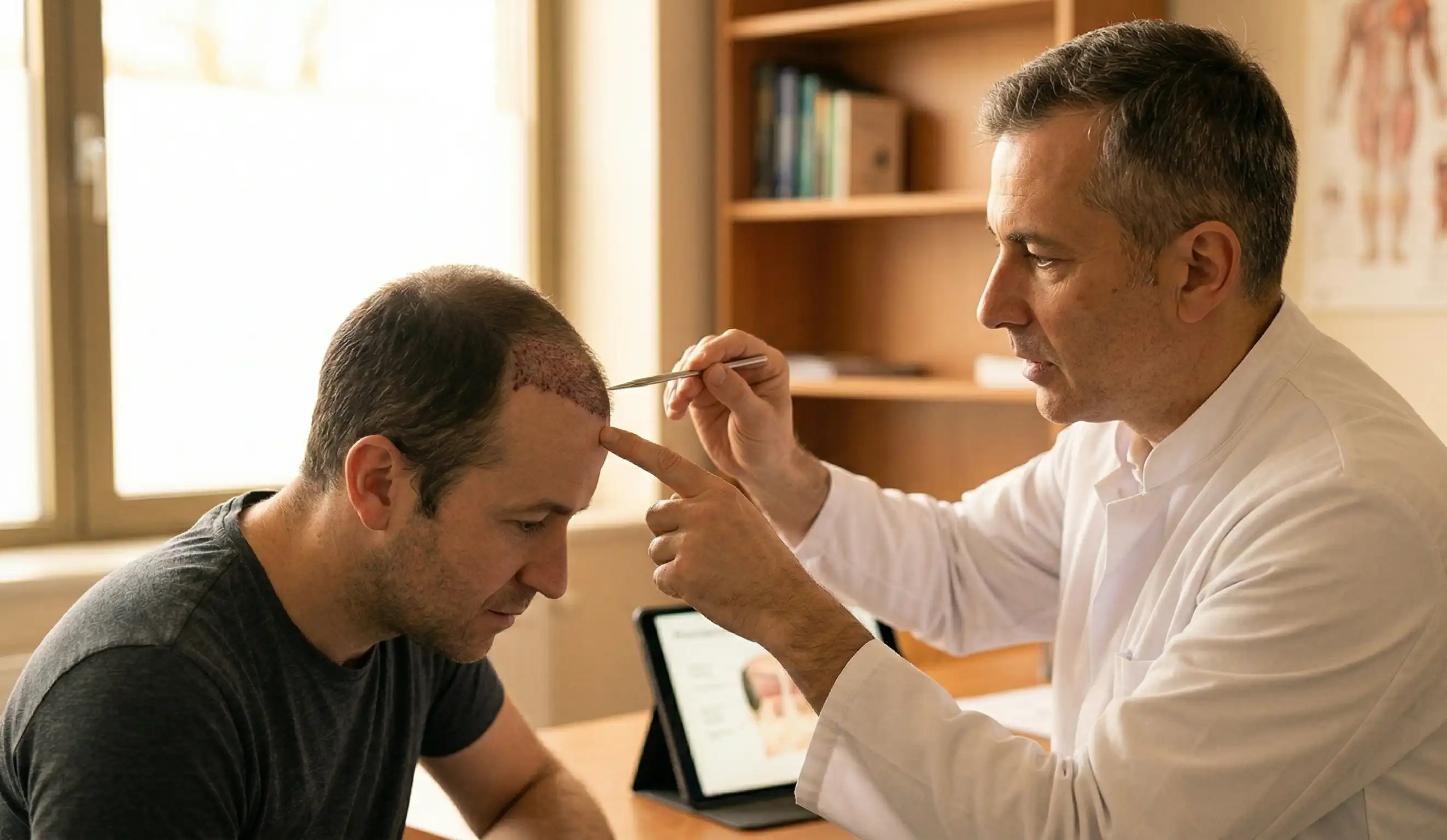 post op scalp education scab prevention