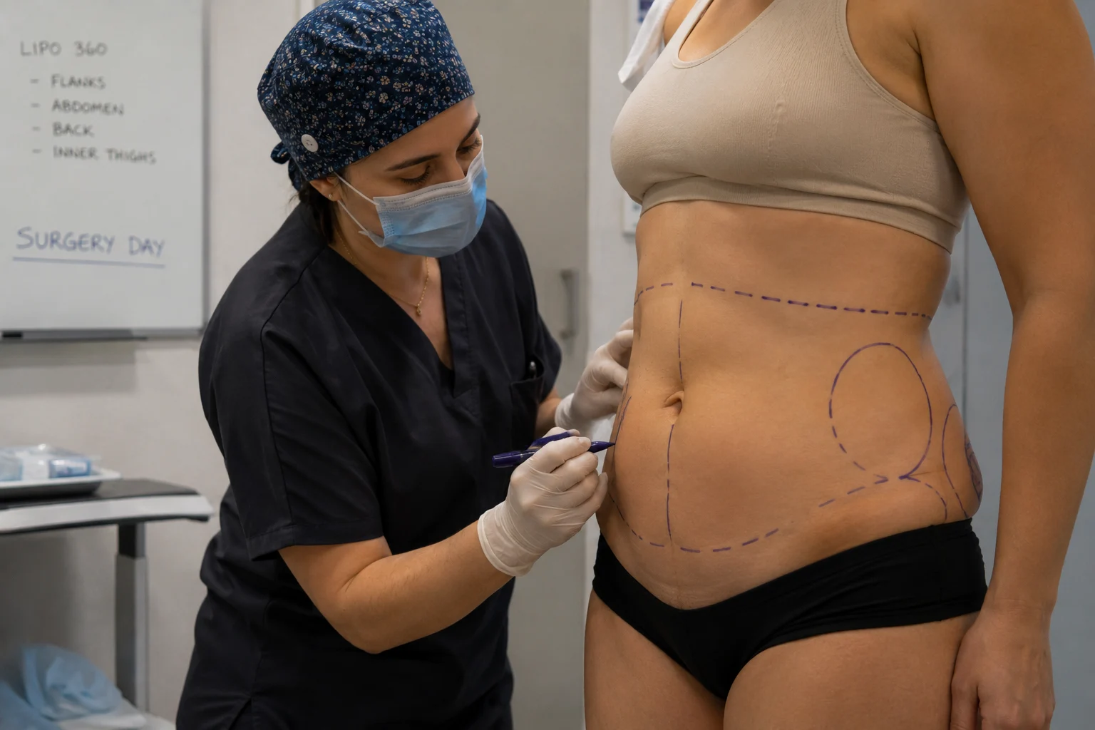 liposuction surgery day