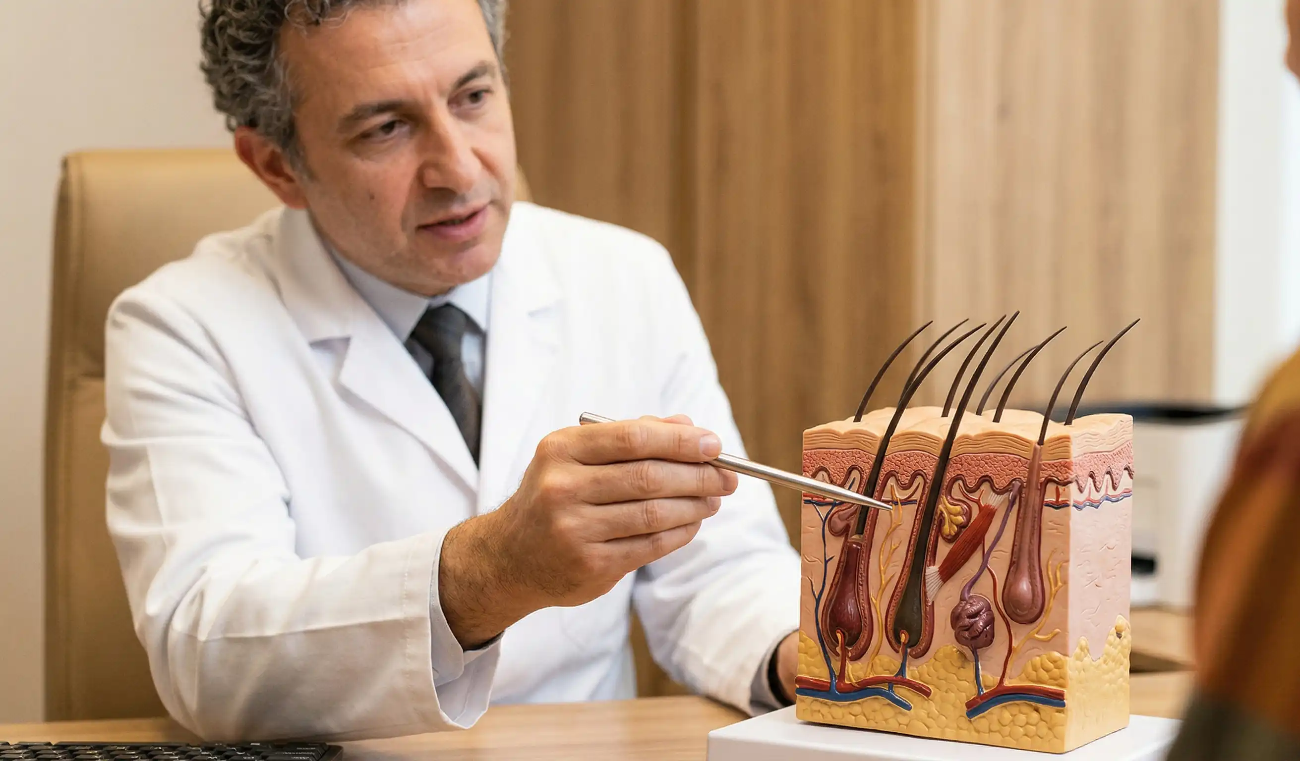 model anatomic de nutriție a foliculului de păr